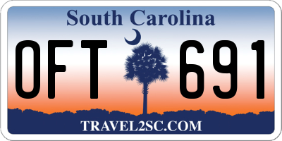 SC license plate OFT691