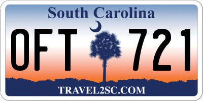 SC license plate OFT721