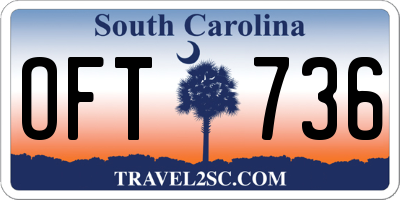 SC license plate OFT736