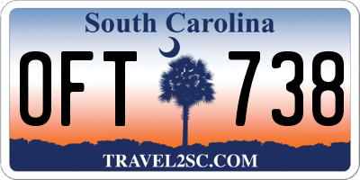 SC license plate OFT738