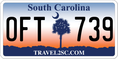 SC license plate OFT739