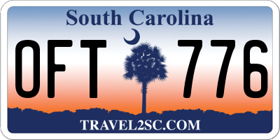 SC license plate OFT776