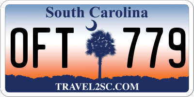SC license plate OFT779
