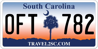 SC license plate OFT782