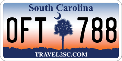 SC license plate OFT788