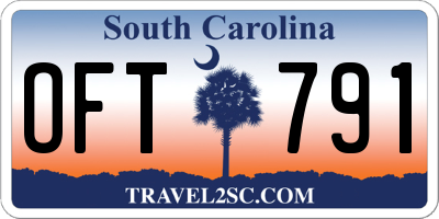 SC license plate OFT791