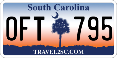 SC license plate OFT795