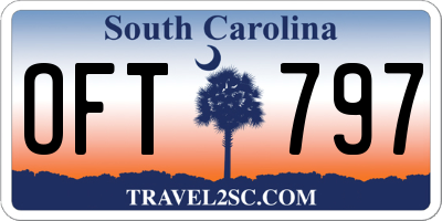 SC license plate OFT797