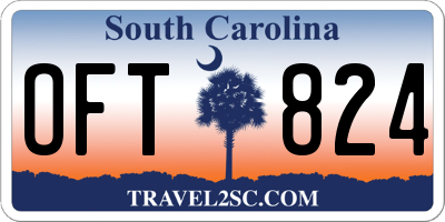 SC license plate OFT824