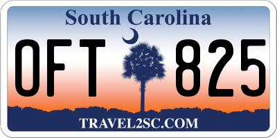 SC license plate OFT825