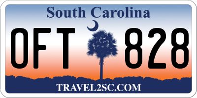 SC license plate OFT828