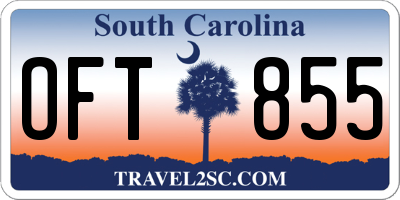 SC license plate OFT855