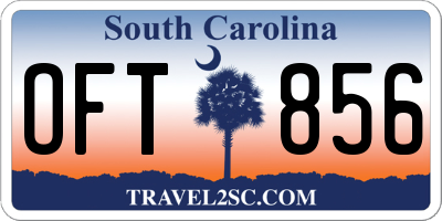 SC license plate OFT856