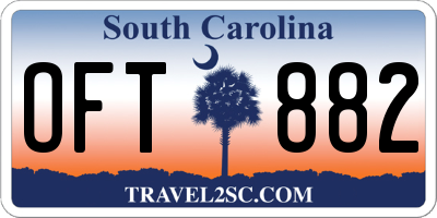 SC license plate OFT882