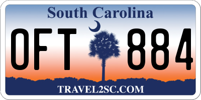 SC license plate OFT884