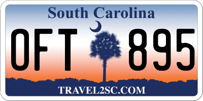 SC license plate OFT895