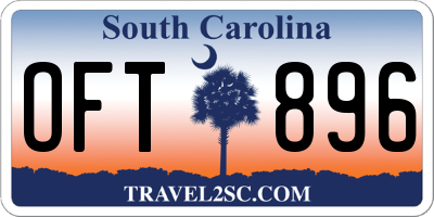 SC license plate OFT896