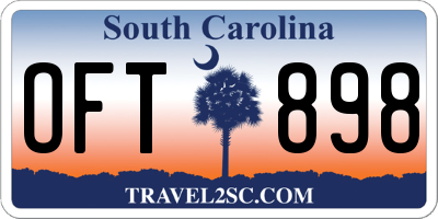SC license plate OFT898