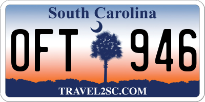 SC license plate OFT946