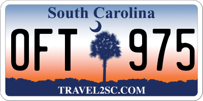 SC license plate OFT975