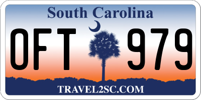 SC license plate OFT979