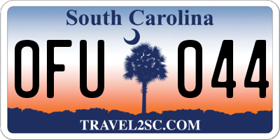 SC license plate OFU044