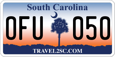 SC license plate OFU050