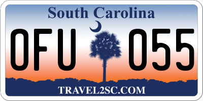 SC license plate OFU055