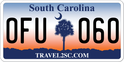 SC license plate OFU060