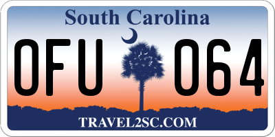 SC license plate OFU064