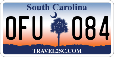 SC license plate OFU084