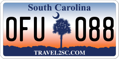 SC license plate OFU088