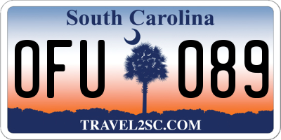 SC license plate OFU089