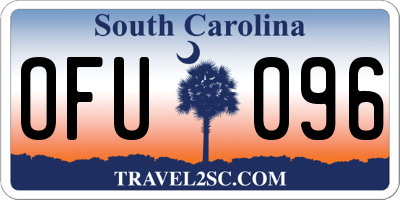 SC license plate OFU096