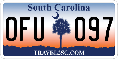 SC license plate OFU097