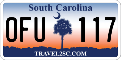 SC license plate OFU117