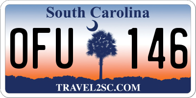 SC license plate OFU146