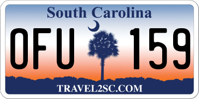 SC license plate OFU159
