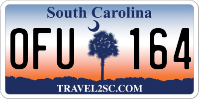 SC license plate OFU164