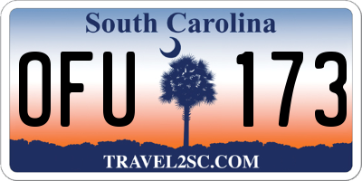SC license plate OFU173
