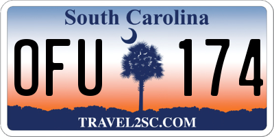 SC license plate OFU174