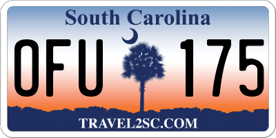 SC license plate OFU175