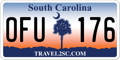 SC license plate OFU176
