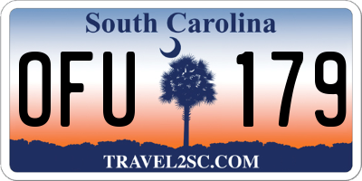SC license plate OFU179