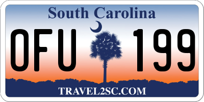 SC license plate OFU199