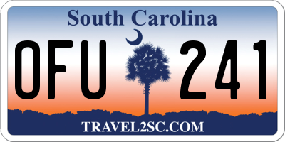 SC license plate OFU241