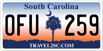 SC license plate OFU259