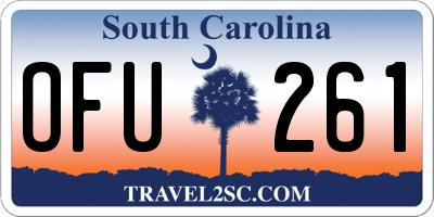 SC license plate OFU261