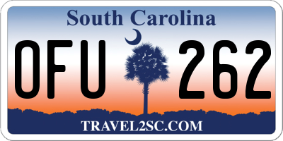 SC license plate OFU262