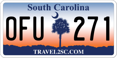 SC license plate OFU271
